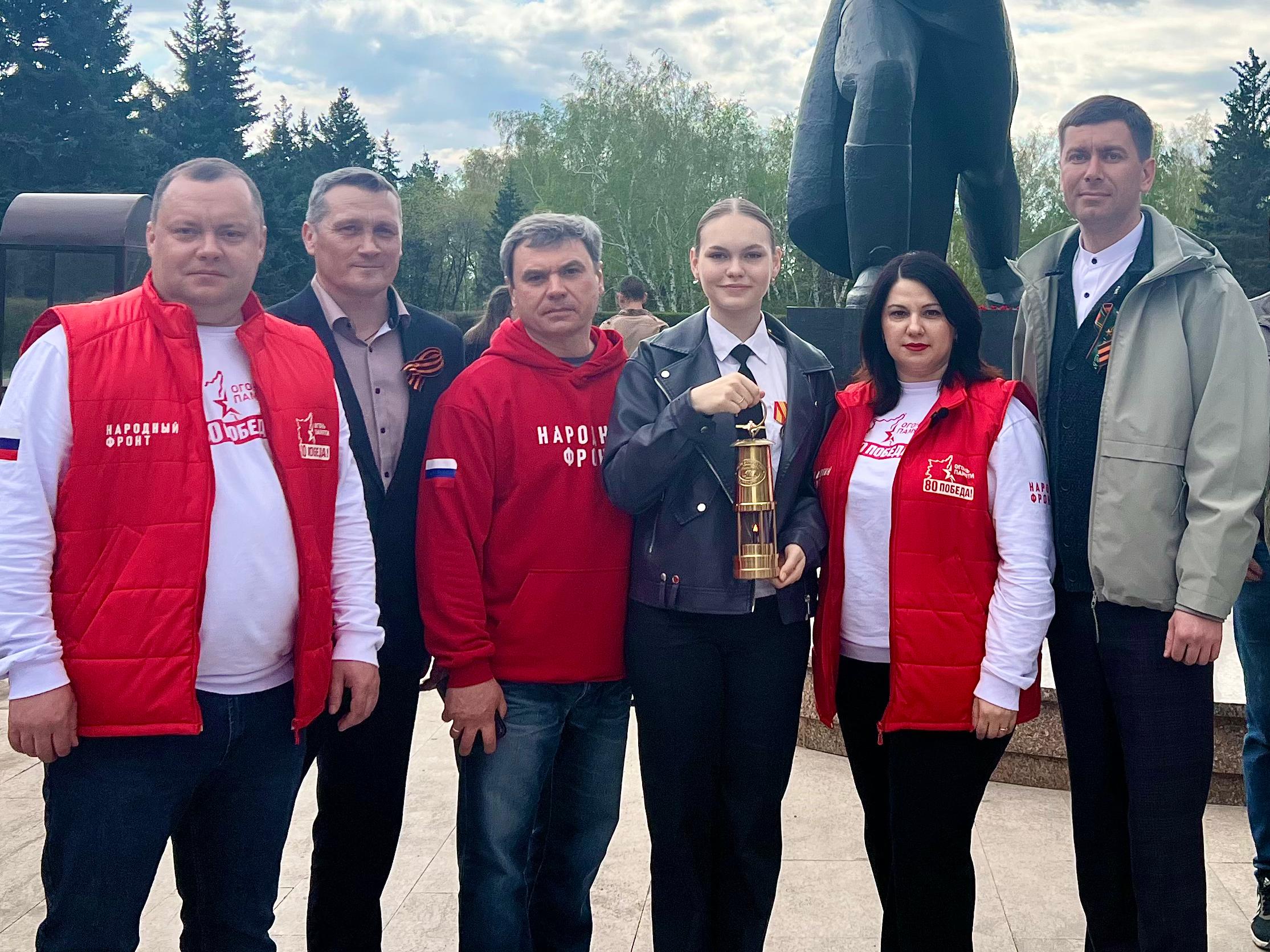 Огонь памяти передан красноярцам.